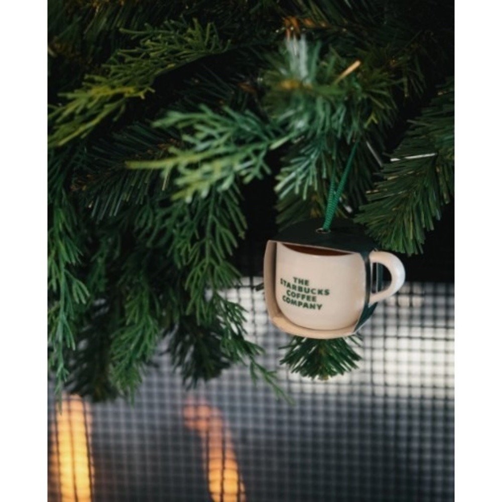 Starbucks Coffee Company Mini Mug Ornament Limited Edition Glass New In Box 2025